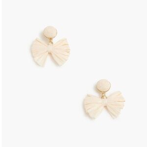 NWT J Crew Factory Woven Bow Earrings